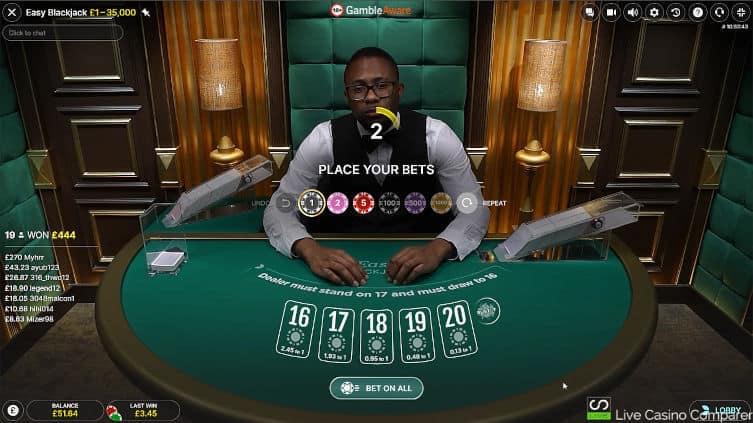 Graj w Easy Blackjack Roulette Online o prawdziwe pieniądze